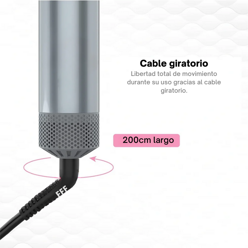 Cable giratorio de 200cm de largo del AirStyler