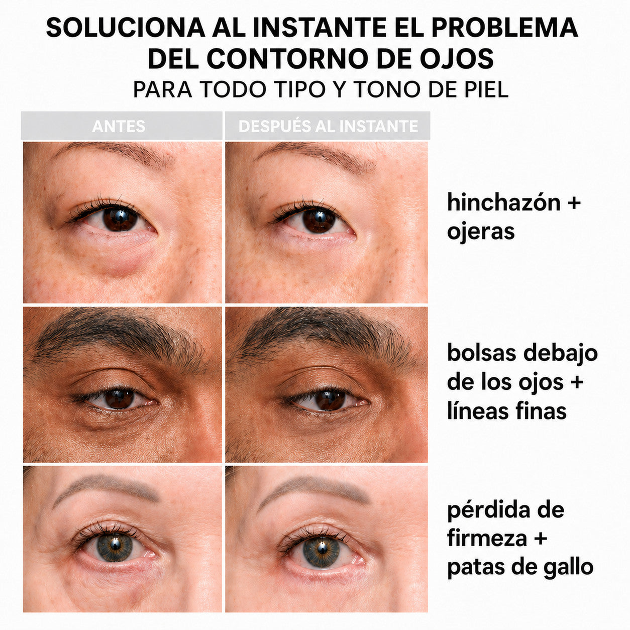 InstantLift+ Elimina bolsas y ojeras al instante | Fórmula fácil de usar