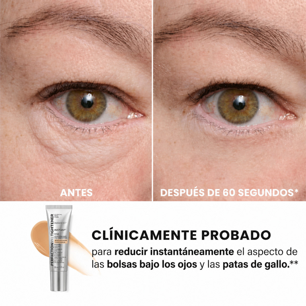 InstantLift+ Elimina bolsas y ojeras al instante | Fórmula fácil de usar