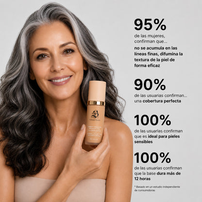 Base de Maquillaje Antiedad con SPF 50 – Se Adapta a tu Tono de Piel